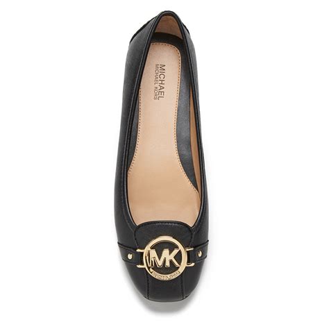 michael kors black flat rubber shoes|Michael Kors black flats 8m.